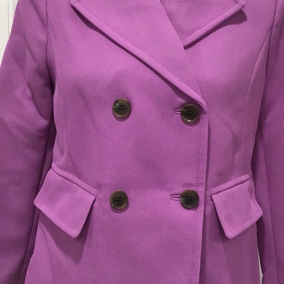 🆕 LIZ CLAIBORNE Double Breasted Blazer Orchid - Picture 3 of 11